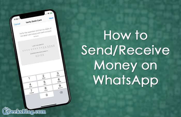 How to Send Receive Money on WhatsApp on iPhone and Android