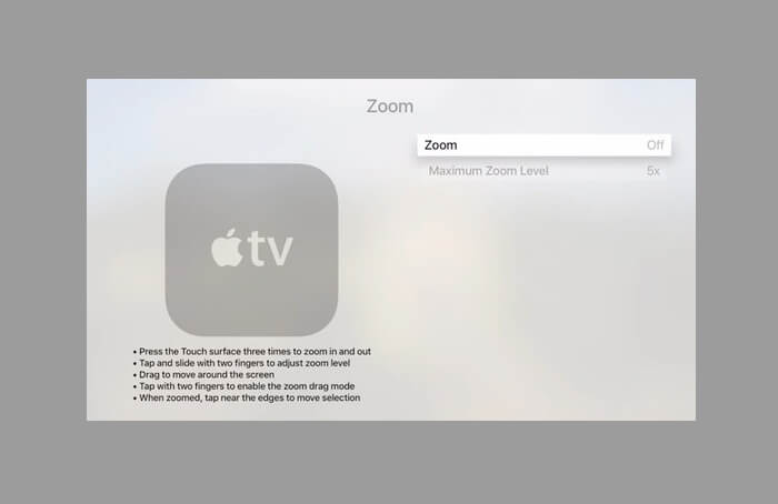 How to use zoom on apple tv