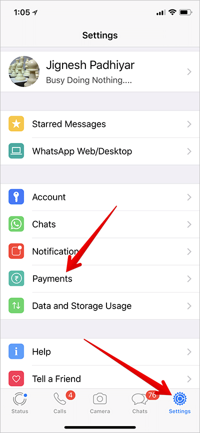 Change or Remove WhatsApp Payment Bank Account on iPhone - 9