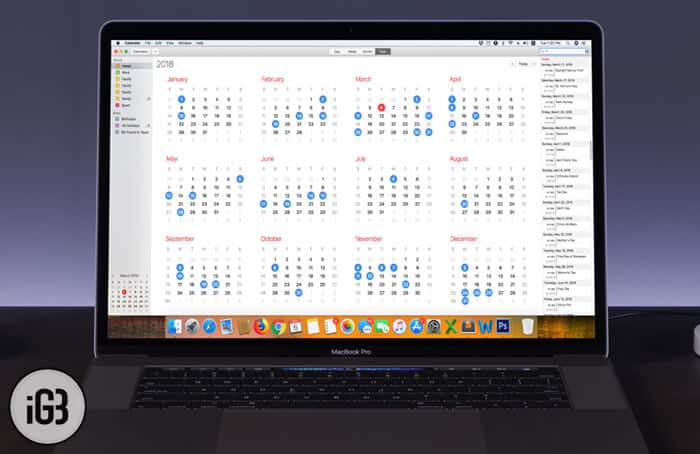 How to Display Calendar Events as a List on Mac