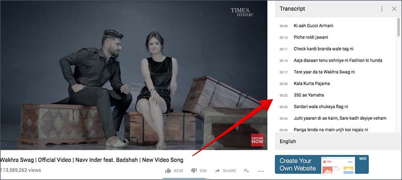 View Captions Transcript on YouTube on Computer