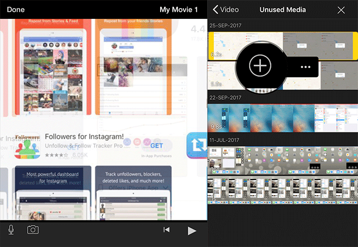 Add Video Clip to iMovie on iPad