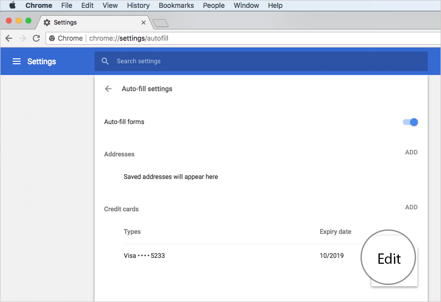 How to Edit or Remove Credit Card Information from Chrome Autofill - 58