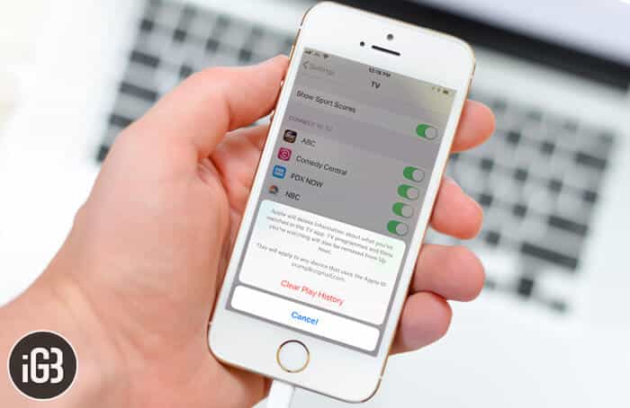 How to Clear TV App Play History on iPhone and iPad - 70