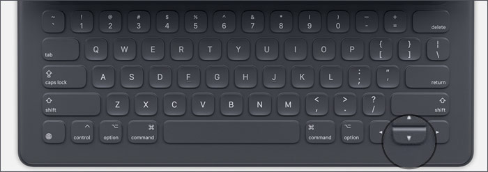 Switch from Smart Keyboard to software keyboard on iPad Pro