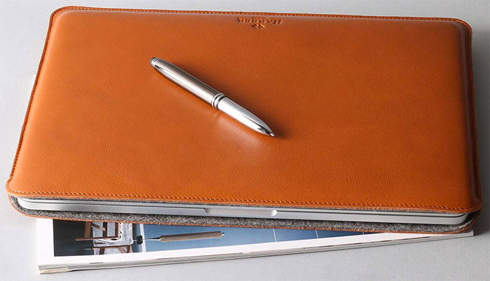 Harber London MacBook Pro and MacBook Air Leather Sleeve