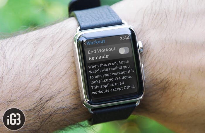 How to Disable Start-End Workout Reminders in watchOS 5