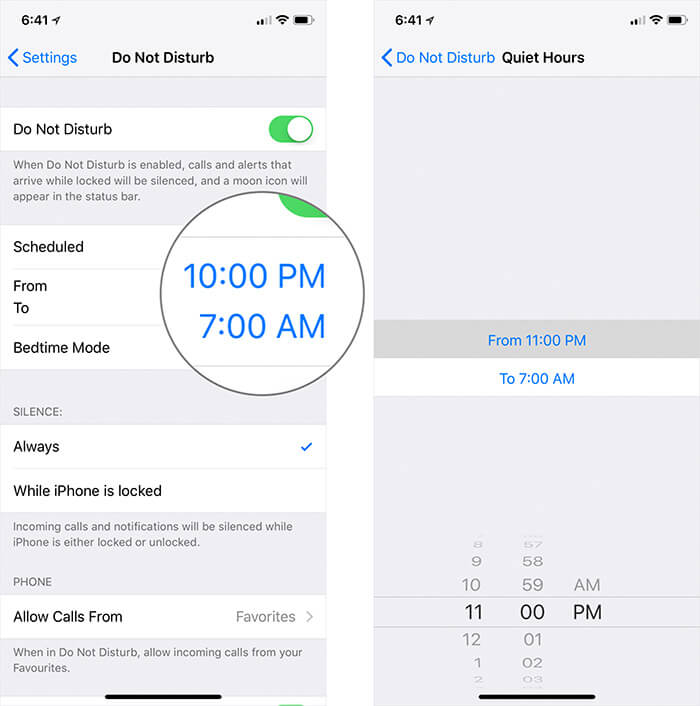 Set Up Bedtime Mode in iOS 12 on iPhone
