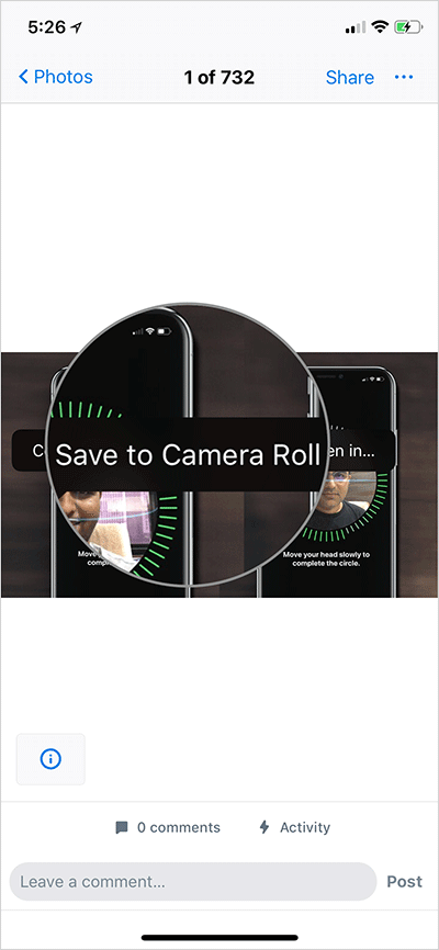 Save DropBox Photos to iPhone Camera Roll