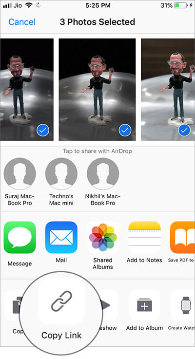How to Share Photos Using Expiring Link on iPhone or iPad - 1