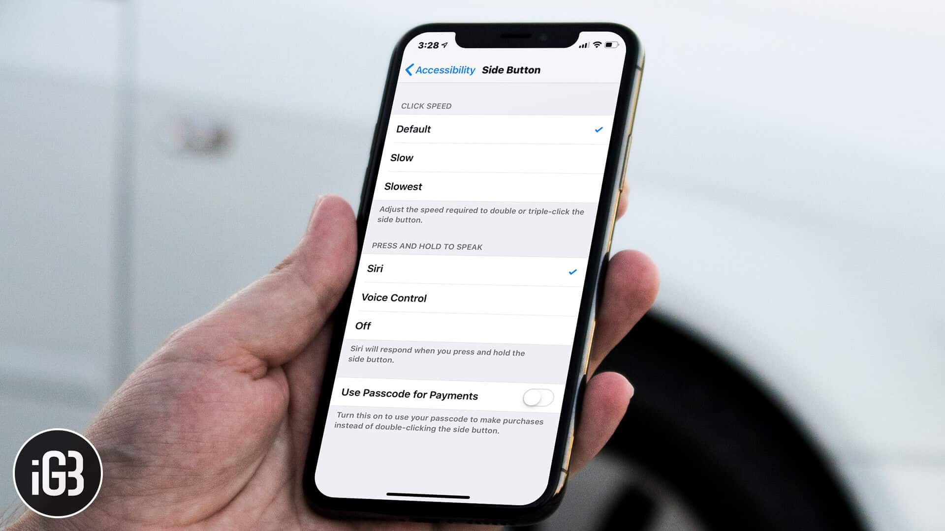 How to Adjust iPhone X, Xs, Xs Max, and XR Side Button Double-click or Triple-click Speed