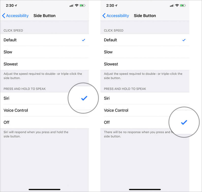 Prevent iPhone X Side Button from Accidentally Invoking Siri