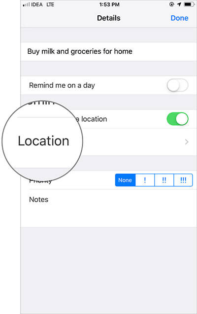 How to Create Reminders on iPhone   Alert You Getting In Out of Car - 71