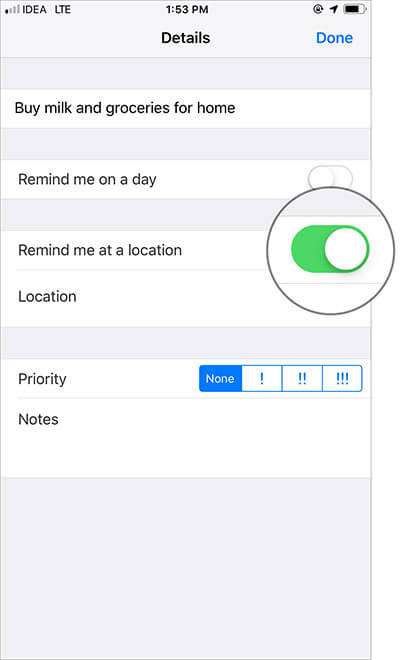 How to Create Reminders on iPhone   Alert You Getting In Out of Car - 39