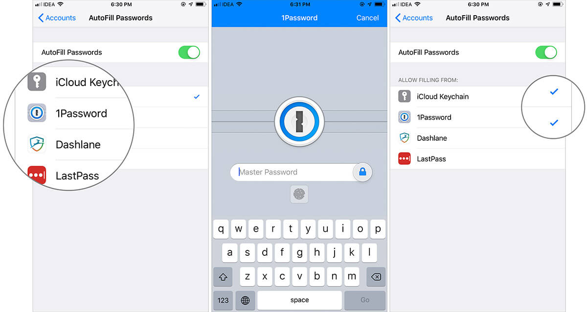 You can Set and Use Third-Party Password AutoFill Apps in iOS 12