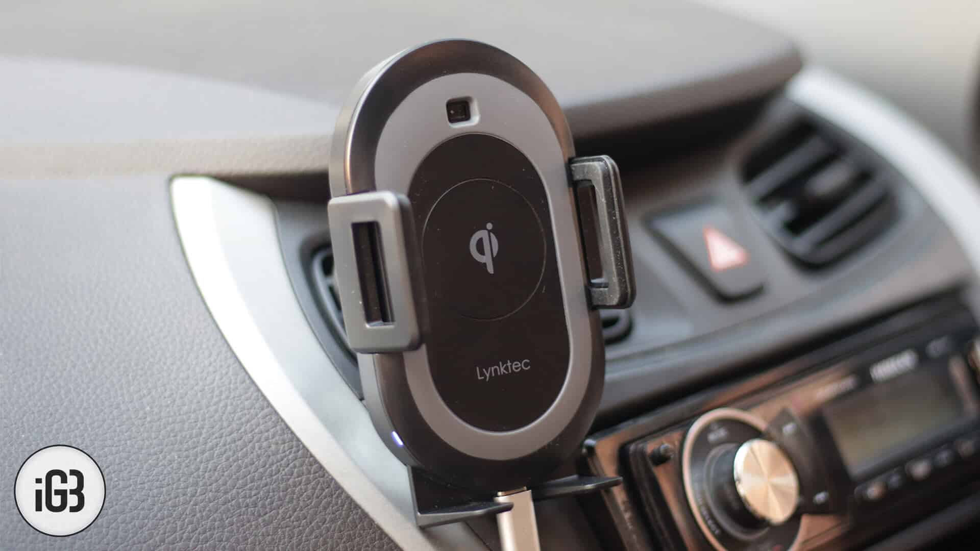 Lynktec iPhone Xs, Xs Max, and iPhone XR Wirless Car Mount Charger