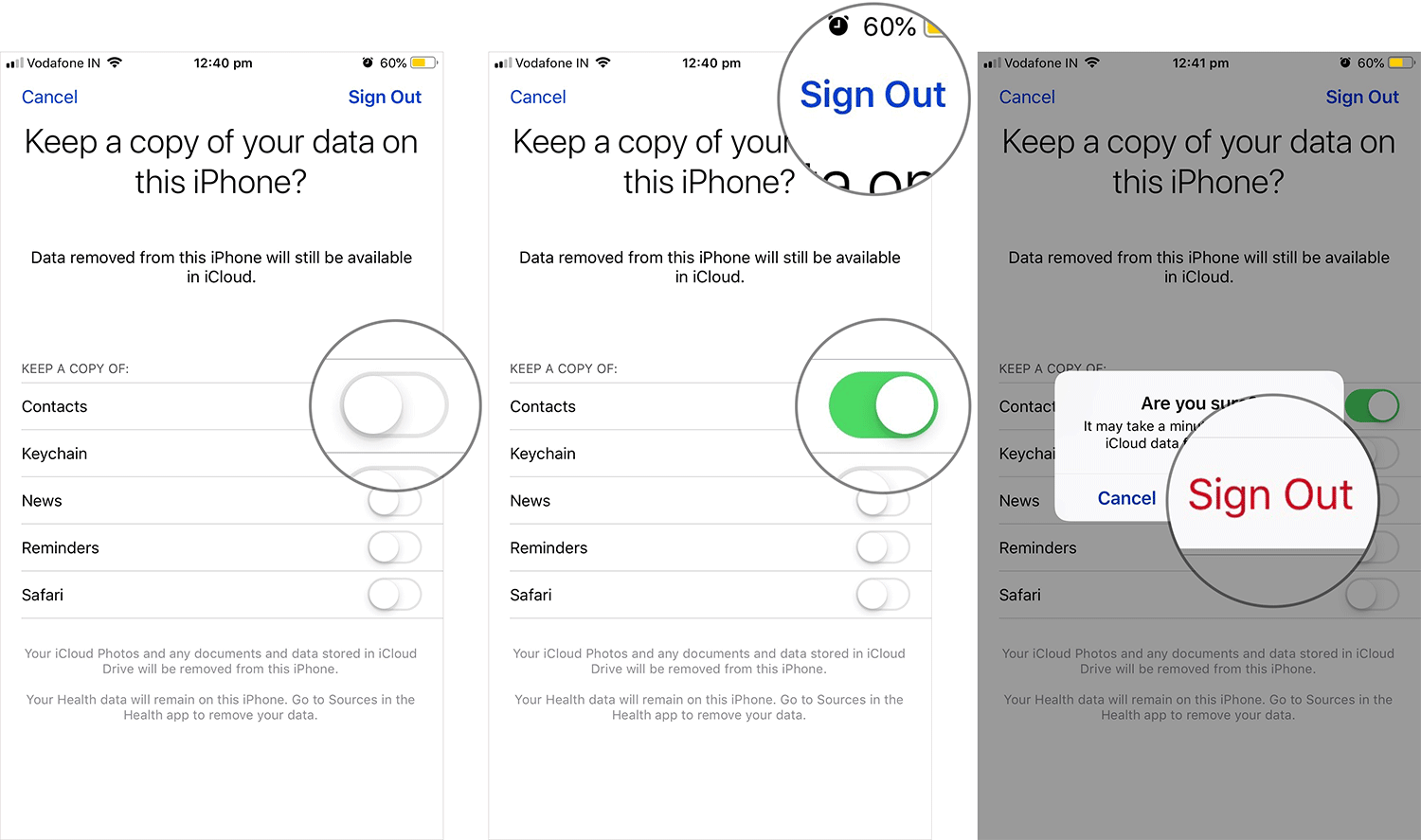 Sign Out from iCloud to Change Apple ID on iPhone or iPad