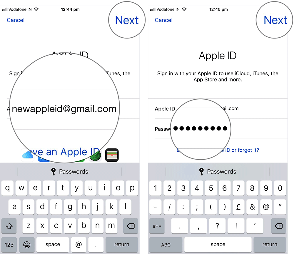 Switch Apple ID on iPhone or iPad