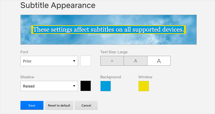 Customize Subtitles in Netflix