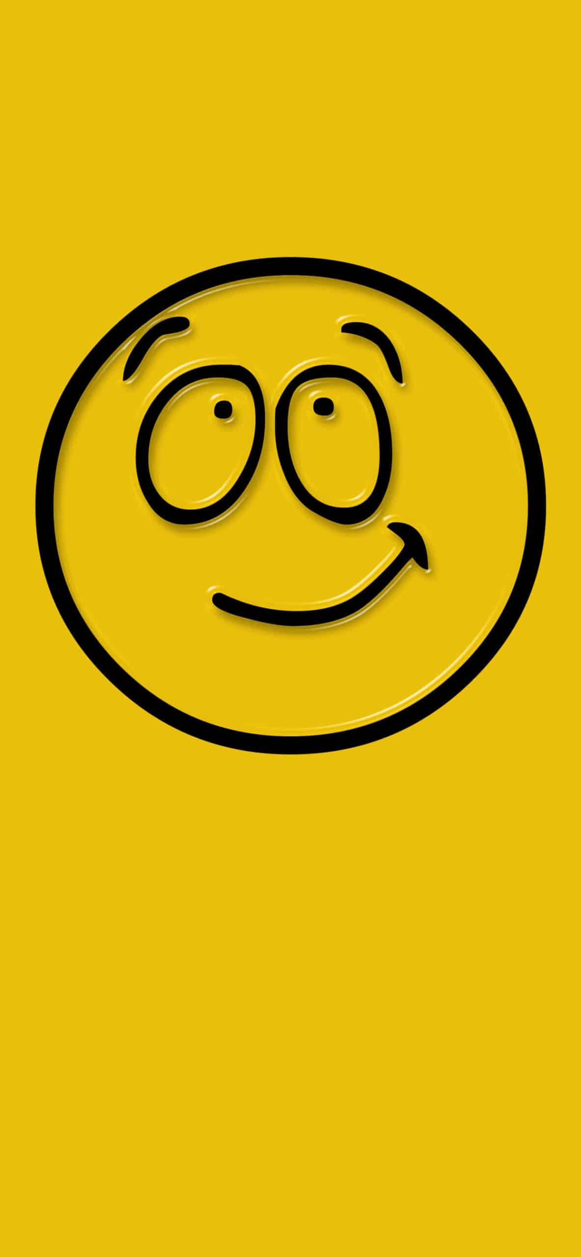 Happy Emoticon iPhone XS Max Wallpaper