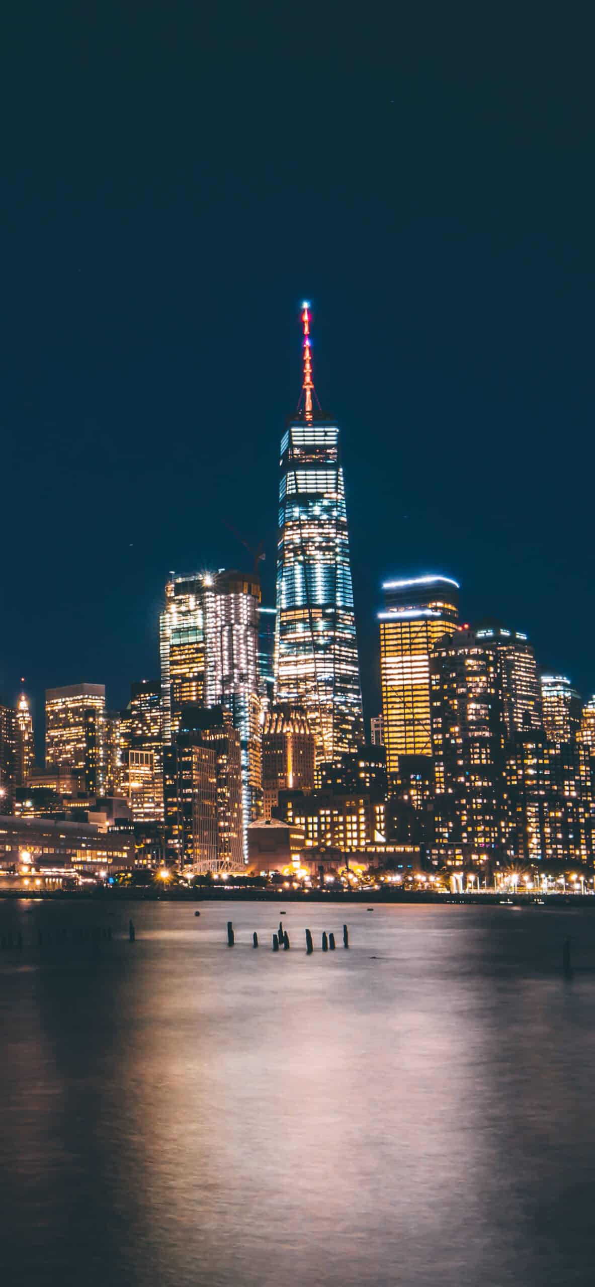 New York City Lights iPhone XS Max Wallpaper