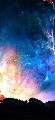 Space Fantasy iPhone XS Wallpaper