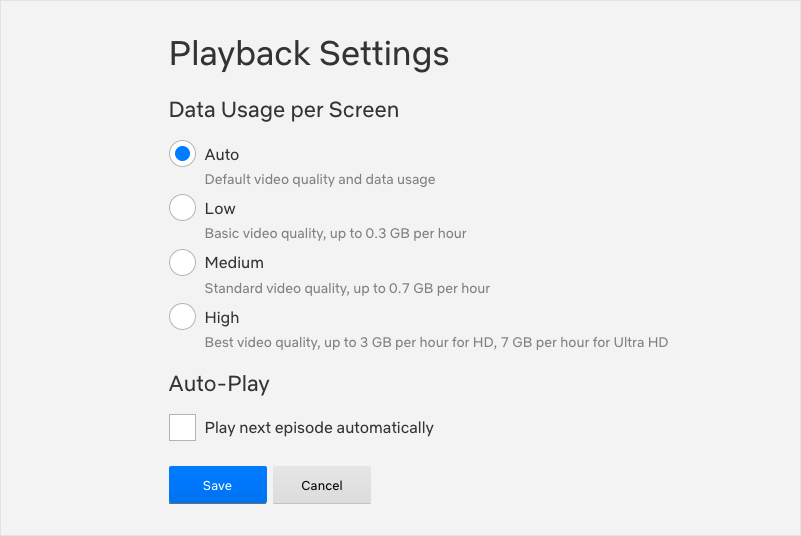Turn Off Auto play in Netflix
