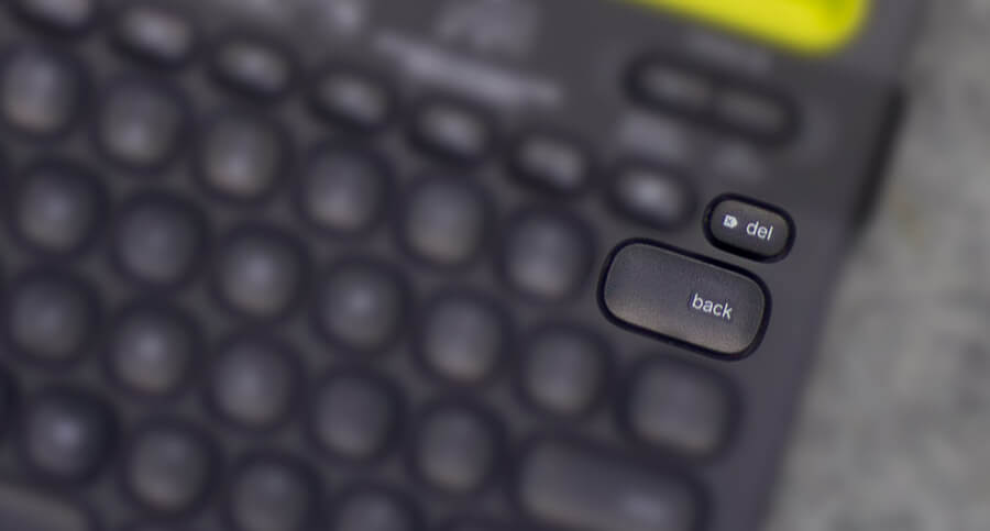 Delete and Backspace Key on Logitech K480 Keyboard