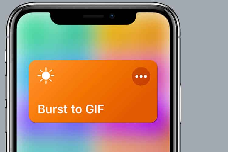 Siri Shortcut for Convert Burst Photos to GIF