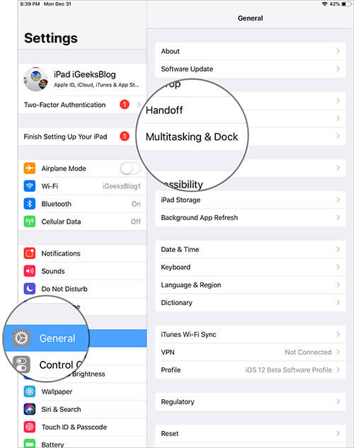 How to Disable Split View and Slide Over on iPad in iOS 12 or iOS 11 - 57