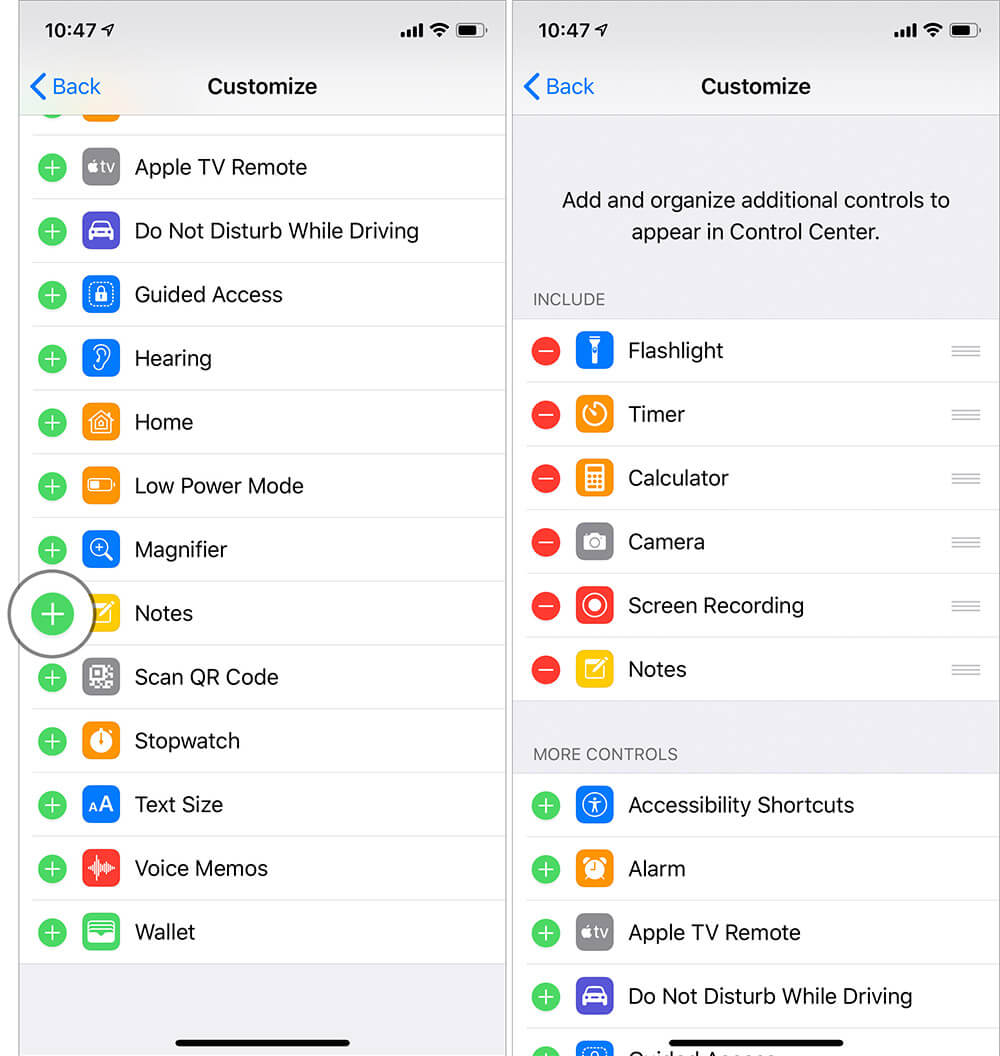 How to Add Notes to Control Center on iPhone and iPad - 3
