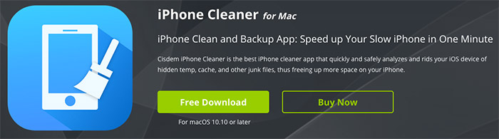 Cisdem iPhone Cleaner for Mac