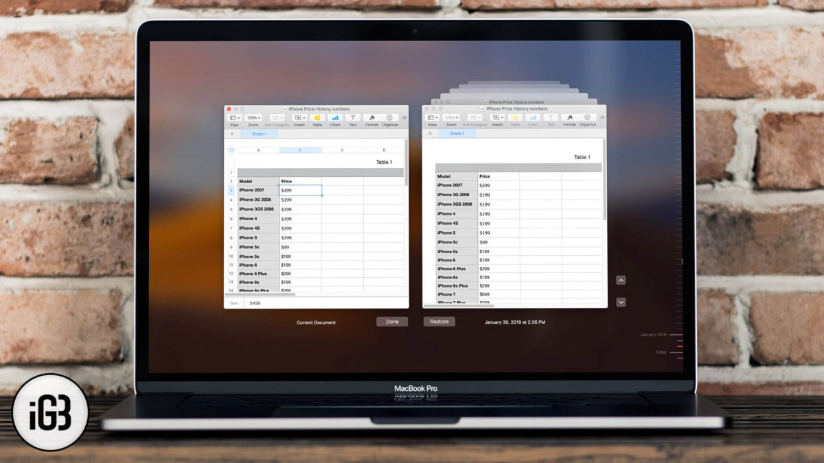 How to restore previous versions of your files on mac