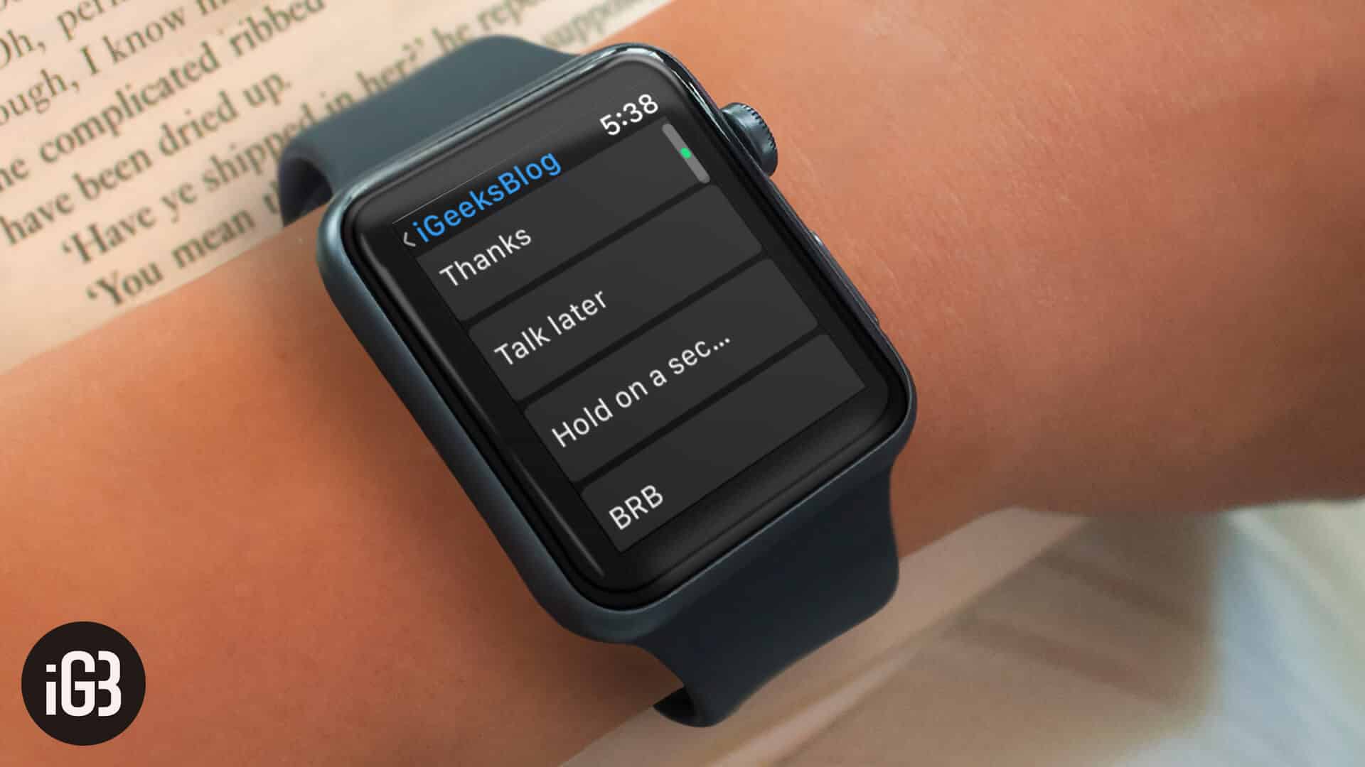 How to set default send as text option on apple watch to send text message