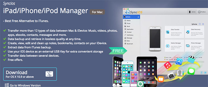 SynciOS iPhone and iPad Manager