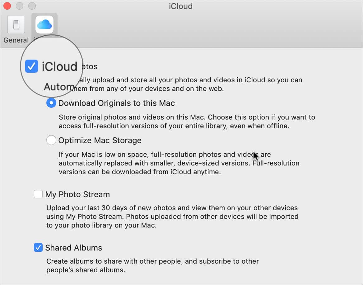 Turn On iCloud Photos on Mac
