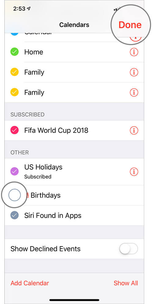 How to View Birthdays in Apple Calendar App on iPhone iPad or Mac Hide Birthdays in Apple Calendar on iOS