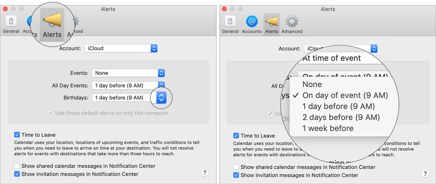 How to View Birthdays in Apple Calendar App on iPhone iPad or Mac Set Birthday Alerts on Mac Calendar