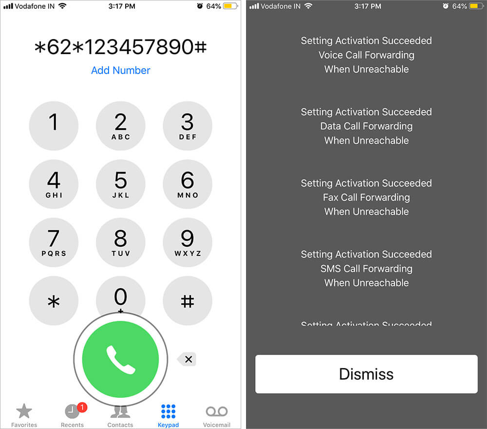 Activate Call Forwarding When iPhone Unreachable