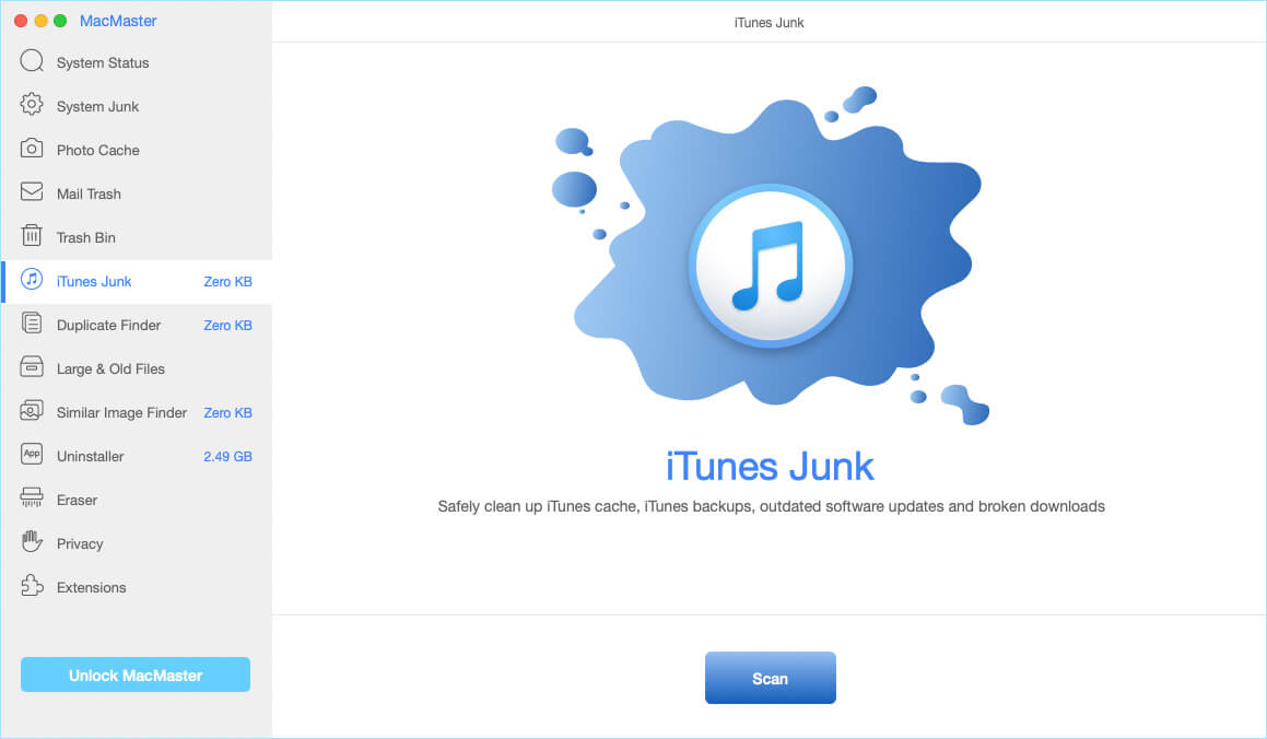Clean iTunes Junk with MacMaster