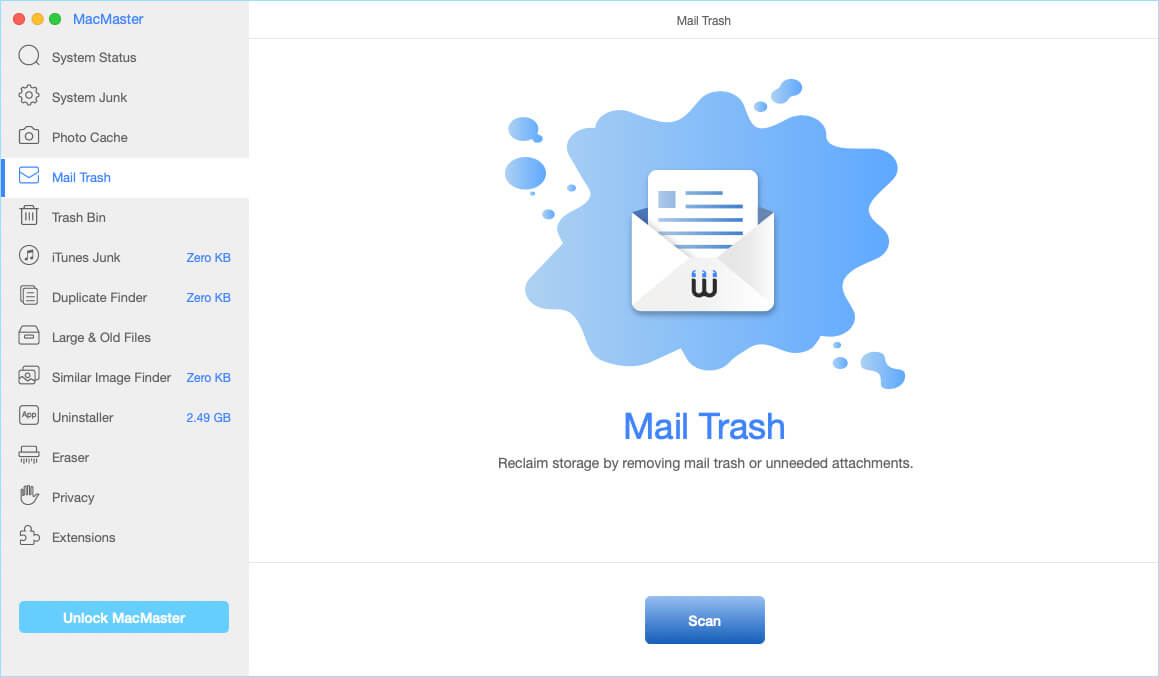 MacMaster Mail Cleaning Feature