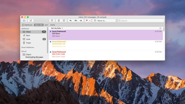How to color code emails in mail app for mac