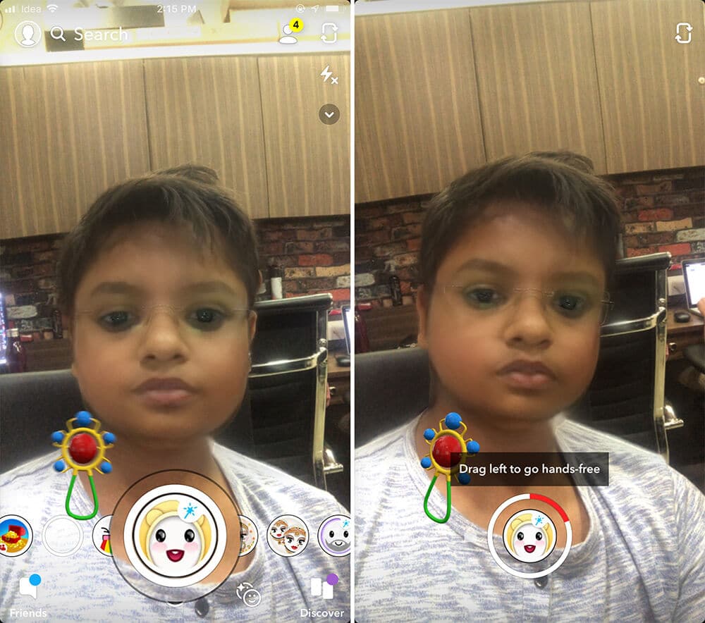 Record or Capture Snapchat Baby Filter