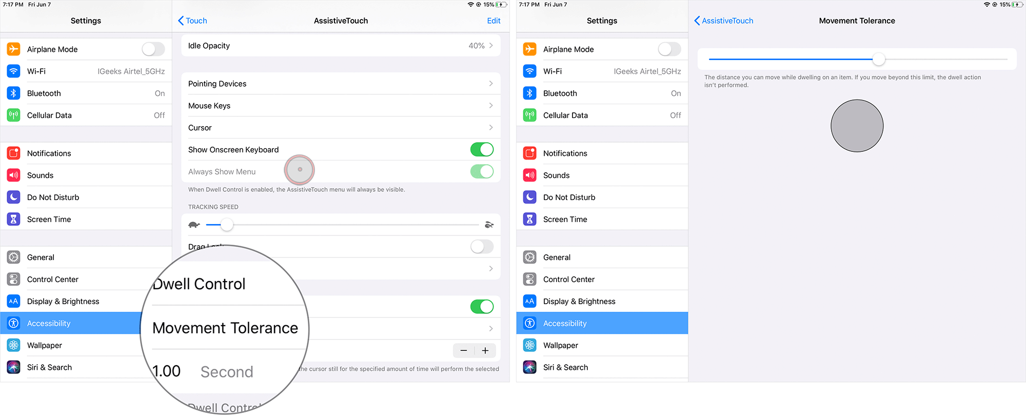 Adjust Movement Tolerance for Mouse on iPad