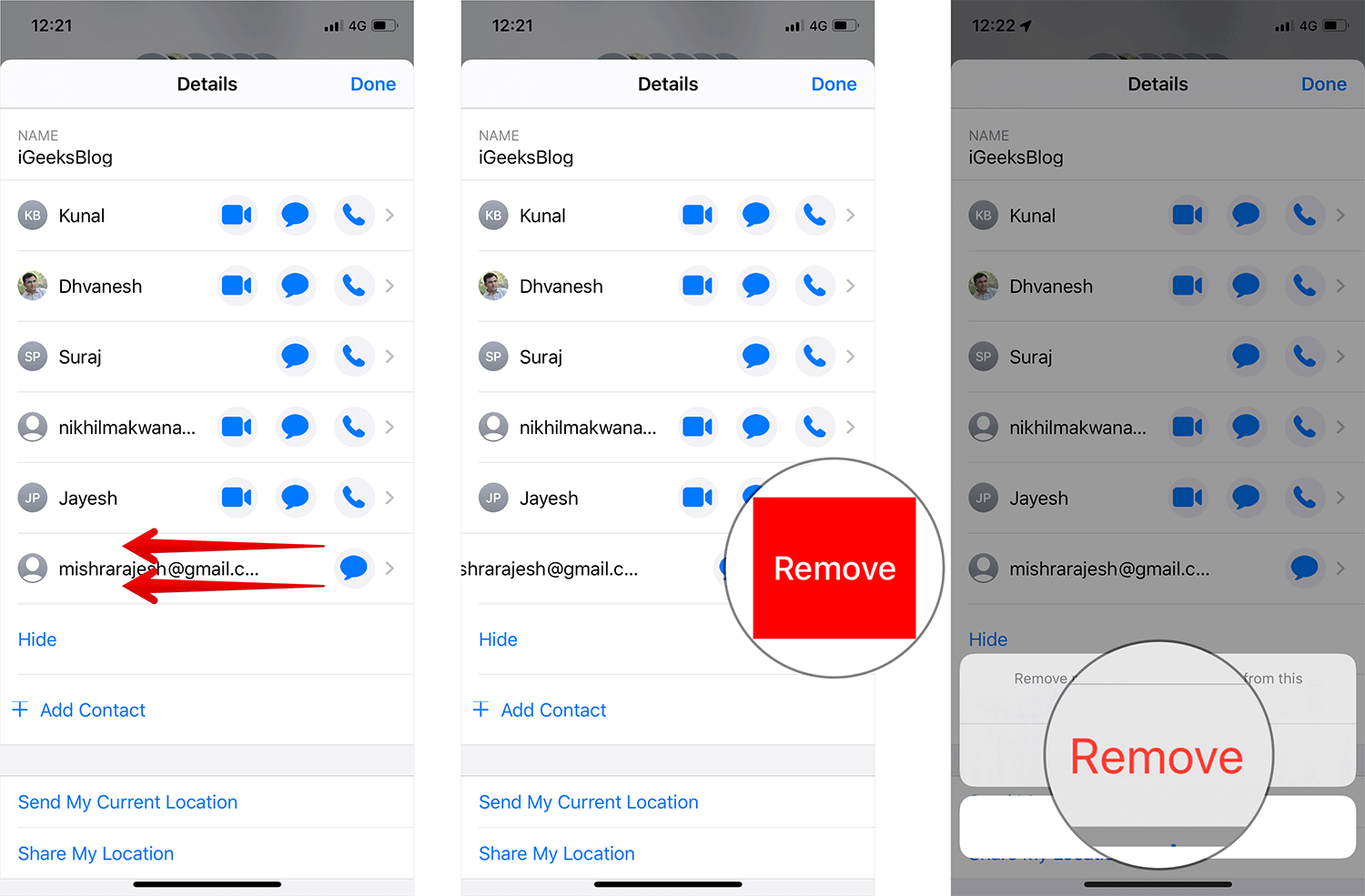 Remove User from iMessage Group Chat on iPhone