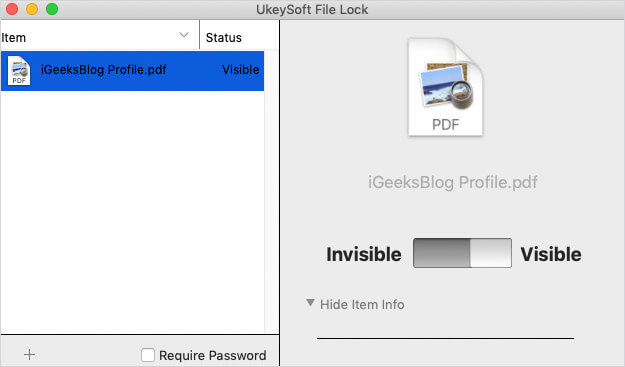 UkeySoft Lock File on Mac or Windows PC