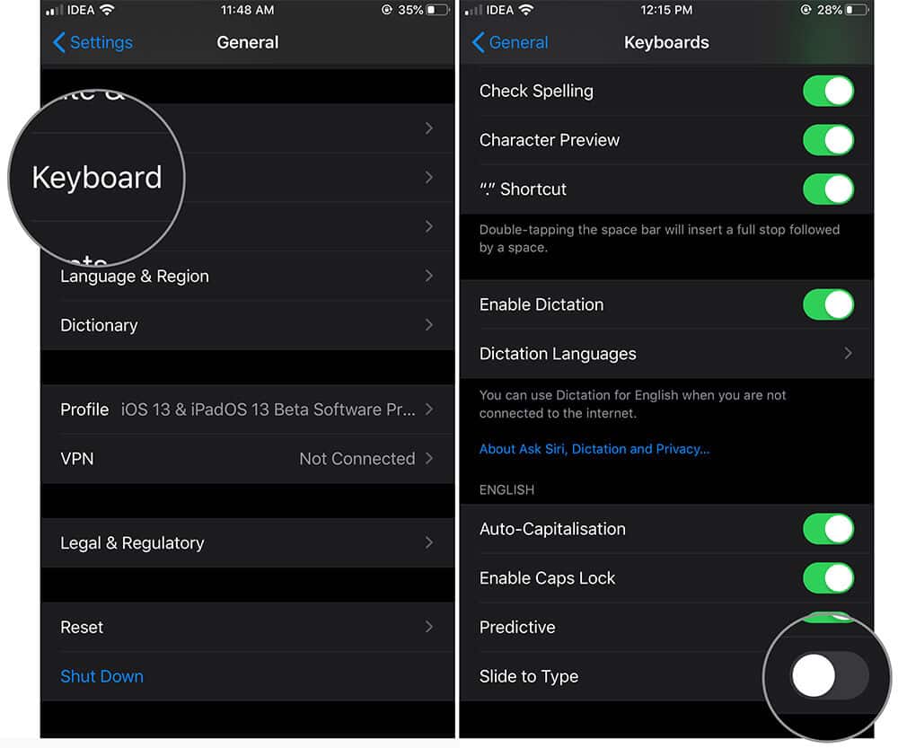 Disable quickpath swipe keyboard in ios 13 and ipados Disable QuickPath Swipe Keyboard in iOS 13 and iPadOS