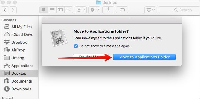 Move CheatSheet App to Mac Applications Folder