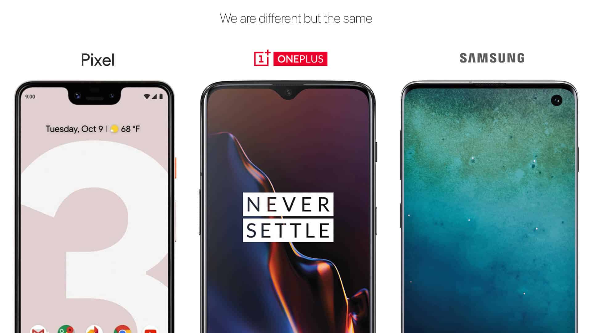 Google, OnePlus and Samsung copy iPhone Notch Design