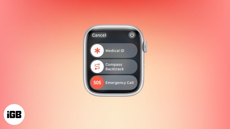 Use Emergency SOS on Apple Watch